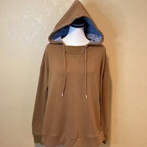 Title Nine Mighty Hoodie Pullover, Camel Brown, Size Large